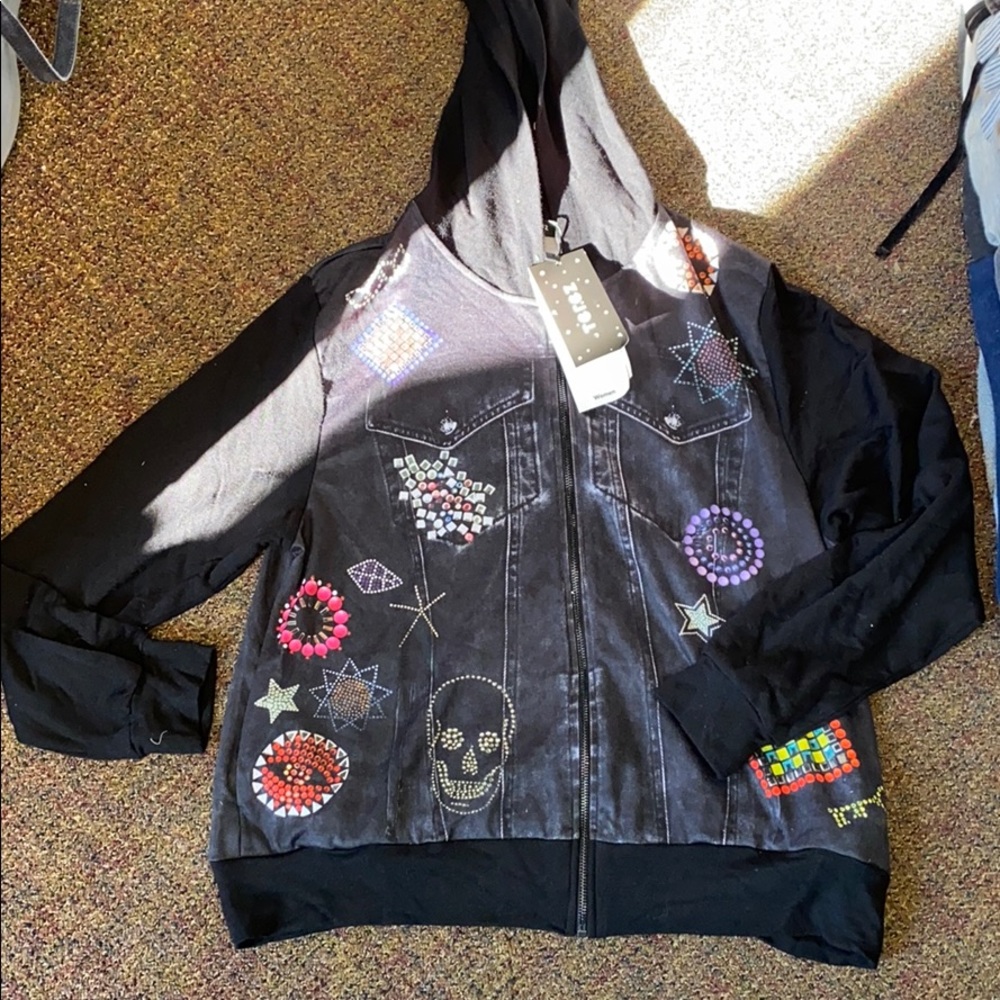 NWT Terez zip up hoodie